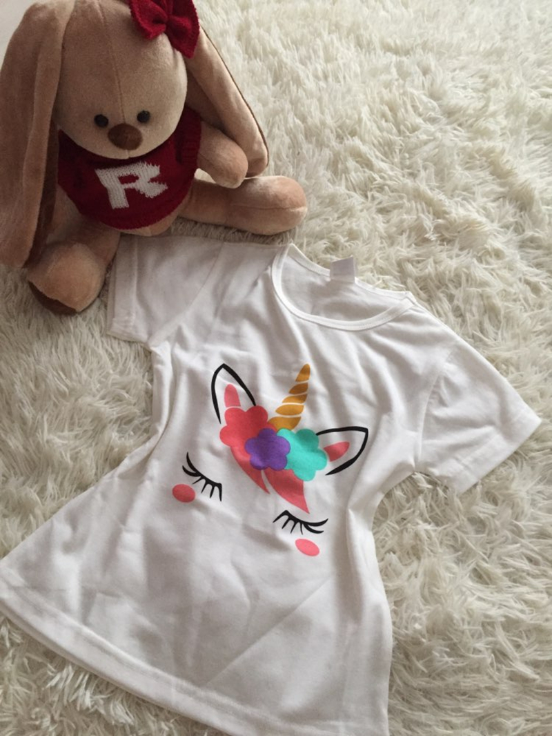 Unicorn Shirt Kids Casual Top